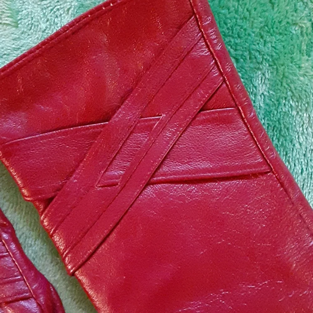 Burgundy Leather Gloves